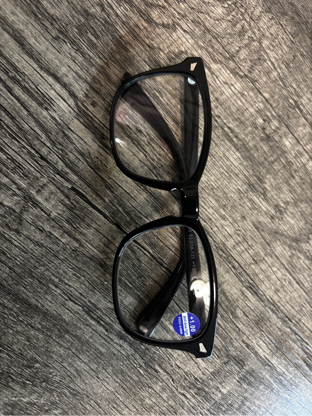 Amazon Black Full-Rim Reading Glasses +1.00
